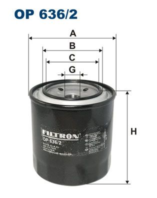Eļļas filtrs FILTRON OP 636/2