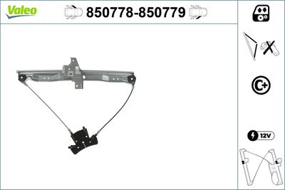 Стеклоподъемник VALEO 850778