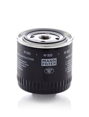 Масляный фильтр MANN-FILTER W 920