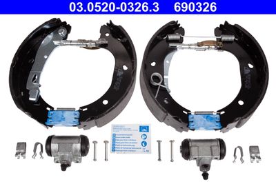 Комплект тормозных колодок ATE 03.0520-0326.3