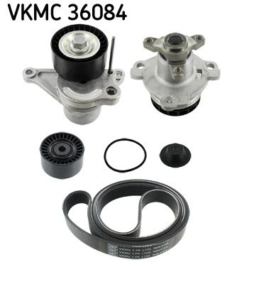 Ūdenssūknis + ķīļrievu siksnas komplekts SKF VKMC 36084