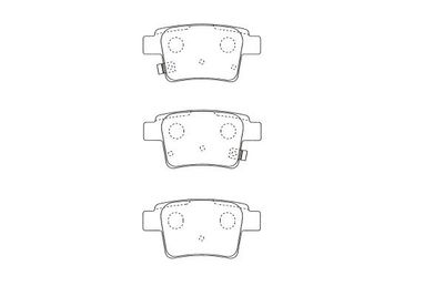 Комплект тормозных колодок, дисковый тормоз KAVO PARTS KBP-5561