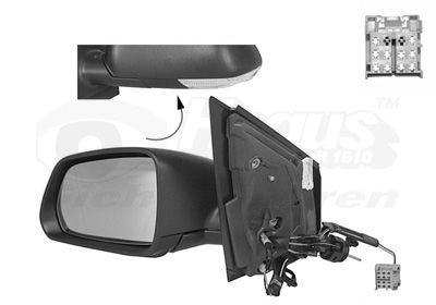 Ārējais atpakaļskata spogulis VAN WEZEL 5828803