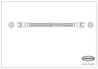 Bremžu šļūtene CORTECO 49418868