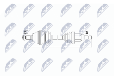 Piedziņas vārpsta NTY NPW-CT-018