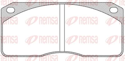 Bremžu uzliku kompl., Disku bremzes REMSA JCA 278.00