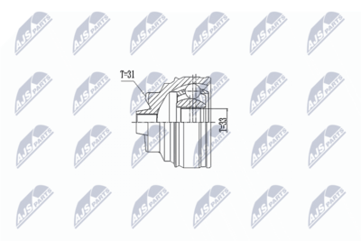 Šarnīru komplekts, Piedziņas vārpsta NTY NPZ-BM-011