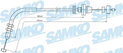 Akseleratora trose SAMKO C0076A