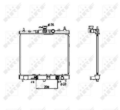 Radiators, Motora dzesēšanas sistēma NRF 53477