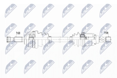 Piedziņas vārpsta NTY NPW-RE-138