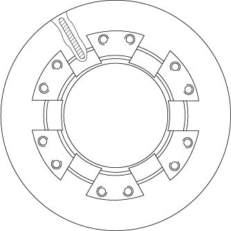 Bremžu diski TRW DF5116S