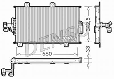 Конденсатор, кондиционер DENSO DCN09140