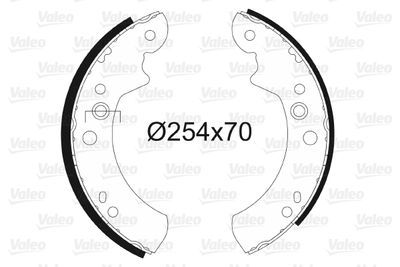 Bremžu loku komplekts VALEO 562066