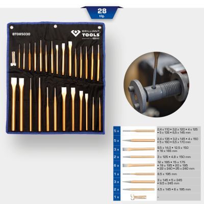 Caurumsitņu komplekts KS TOOLS BT085030