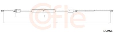Тросик, cтояночный тормоз COFLE 92.1.CT001