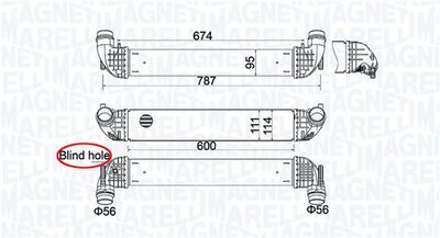 Интеркулер MAGNETI MARELLI 351319205850