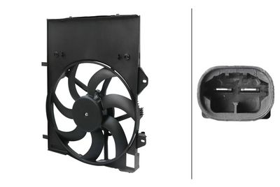 Вентилятор, охлаждение двигателя HELLA 8EW 366 420-211