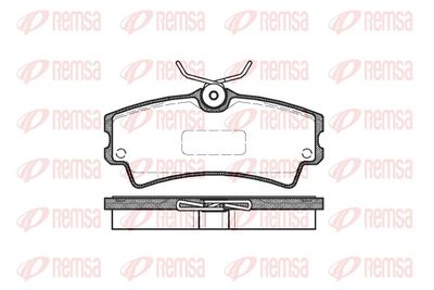 Bremžu uzliku kompl., Disku bremzes REMSA 1104.00