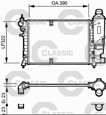 Radiators, Motora dzesēšanas sistēma VALEO 231528