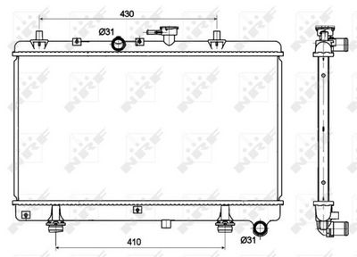 Radiators, Motora dzesēšanas sistēma NRF 53121