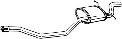 Глушитель выхлопных газов конечный BOSAL 280-253