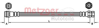 Тормозной шланг METZGER 4110252
