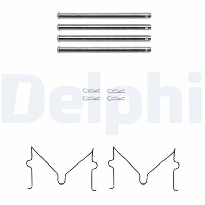 DELPHI LX0691 Piederumu komplekts, Disku bremžu