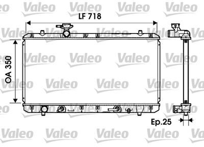 Radiators, Motora dzesēšanas sistēma VALEO 734165