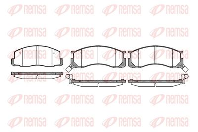 Bremžu uzliku kompl., Disku bremzes REMSA 0306.22
