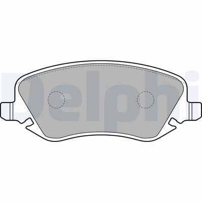 Комплект тормозных колодок, дисковый тормоз DELPHI LP1795