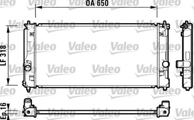 Radiators, Motora dzesēšanas sistēma VALEO 732417