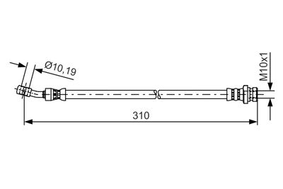 Тормозной шланг BOSCH 1 987 481 417