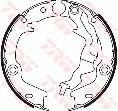 Bremžu loku kompl., Stāvbremze TRW GS8781