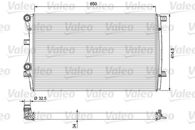 Radiators, Motora dzesēšanas sistēma VALEO 232872