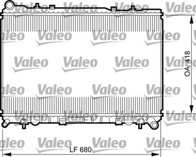 Радиатор, охлаждение двигателя VALEO 735521