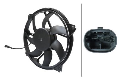 Вентилятор, охлаждение двигателя HELLA 8EW 366 420-001