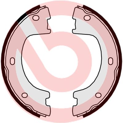 Bremžu loku kompl., Stāvbremze BREMBO S 50 521