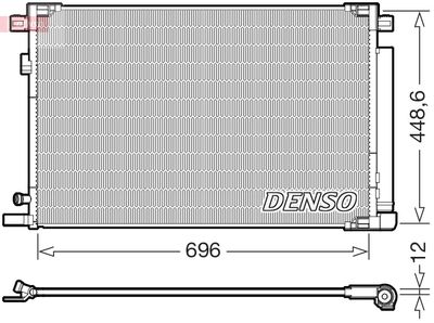 Конденсатор, кондиционер DENSO DCN50128