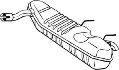 Глушитель выхлопных газов конечный BOSAL 185-365