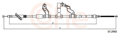 Тросик, cтояночный тормоз COFLE 92.17.2592