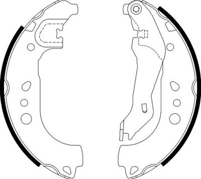 Bremžu loku komplekts HELLA PAGID 8DB 355 022-131