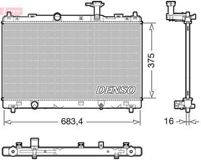 Radiators, Motora dzesēšanas sistēma DENSO DRM47038