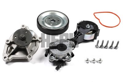 Водяной насос + комплект ручейковых ремней HEPU PK04953