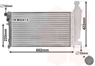 Radiators, Motora dzesēšanas sistēma VAN WEZEL 09002116