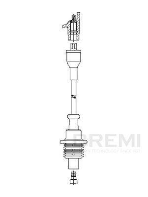Augstsprieguma vads BREMI 6A36/95