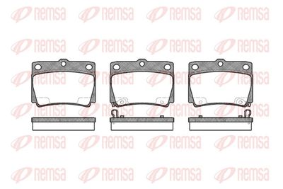 Bremžu uzliku kompl., Disku bremzes REMSA 0750.02