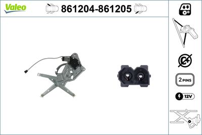 Стеклоподъемник VALEO 861204