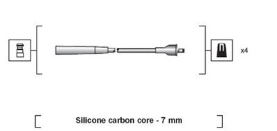 Augstsprieguma vadu komplekts MAGNETI MARELLI 941318111227