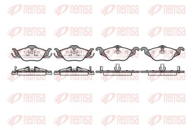 Комплект тормозных колодок, дисковый тормоз REMSA 0684.02