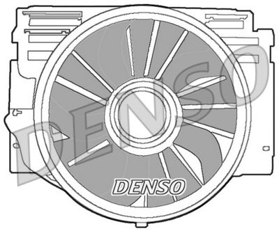 Вентилятор, охлаждение двигателя DENSO DER05007